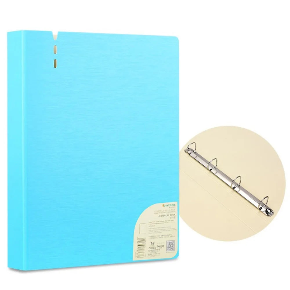 New PP A4 File Folders Waterproof D-Shaped Binder Display Book 4 Hole Document Display Book Binder Folders School Supplies