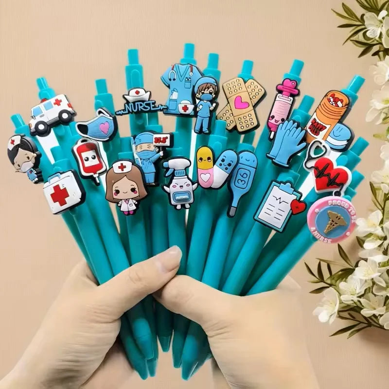 6/12/18 Pcs Nurse Doctor Writing Gel Pens Medical Record Pens Nurses Day Gift Randomized Style Great for nurses