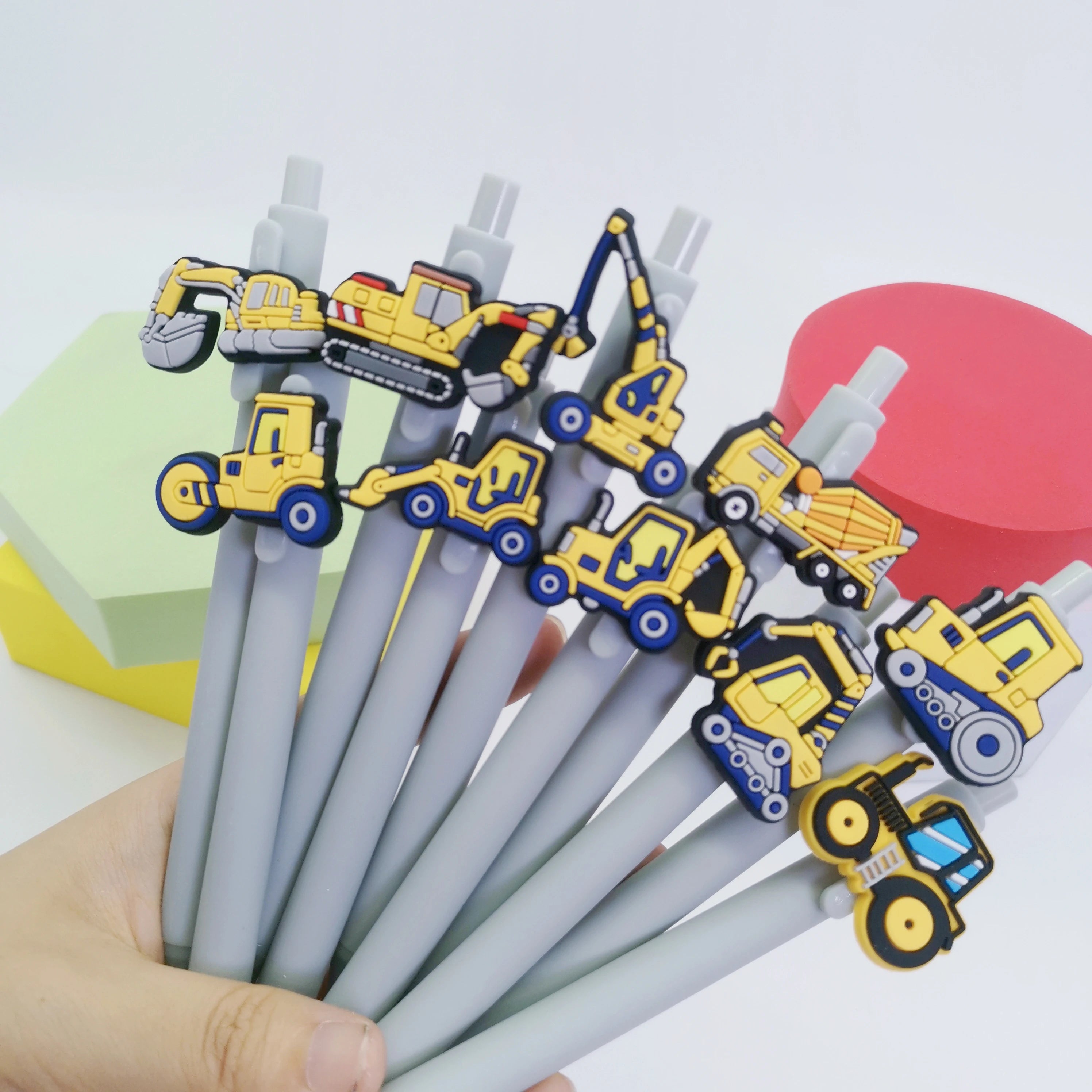 5 Excavator Series Ballpoint Pens - Smooth writing for classrooms, offices, and everyday use