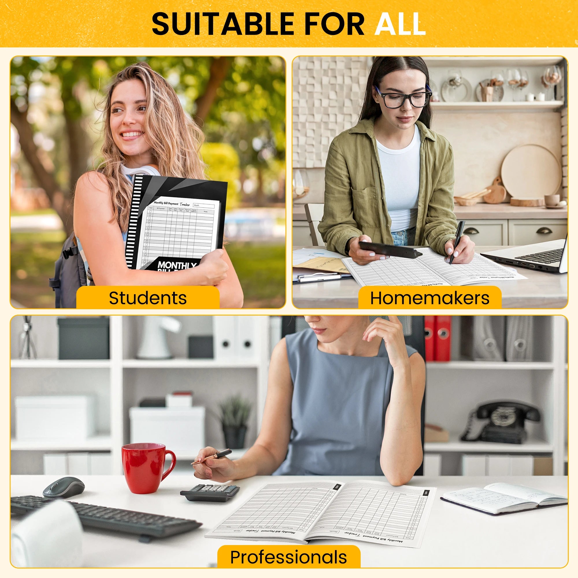 Bill Tracker & Budget Planner: Monthly Expense Organizer for Financial Management & Payment Tracking (8.5" x 11", 100+ Pages)