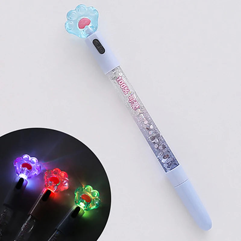 Simple Girl Heart Tiktok Net Red Luminous Quicksand Neutral Pen Cute Cute Instagram Magic Stick Student Creative Pen