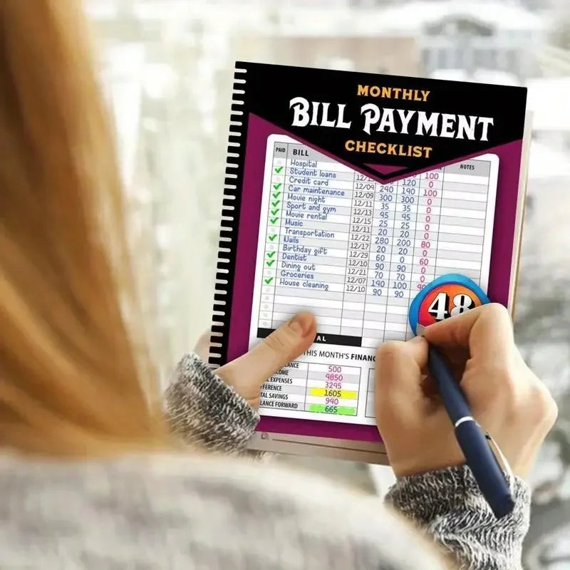 Monthly Bill Payment Checklist: Bill Tracker Notebook, The 4-Year Guide for Families & Money Managers, 960 Billing Records Inclu